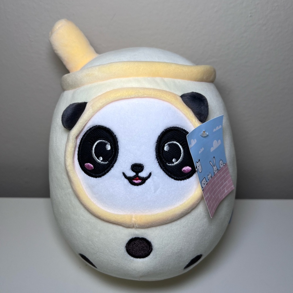 NiuniuDaddy Boba Plushies with Panda Face